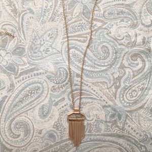 Gold dangle necklace